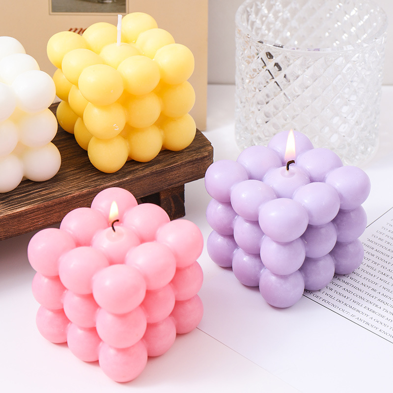 Home Fragrance Scented Candle - Stijlvolle kubusvormige geurkaarsen groothandel geurdecoraties voor