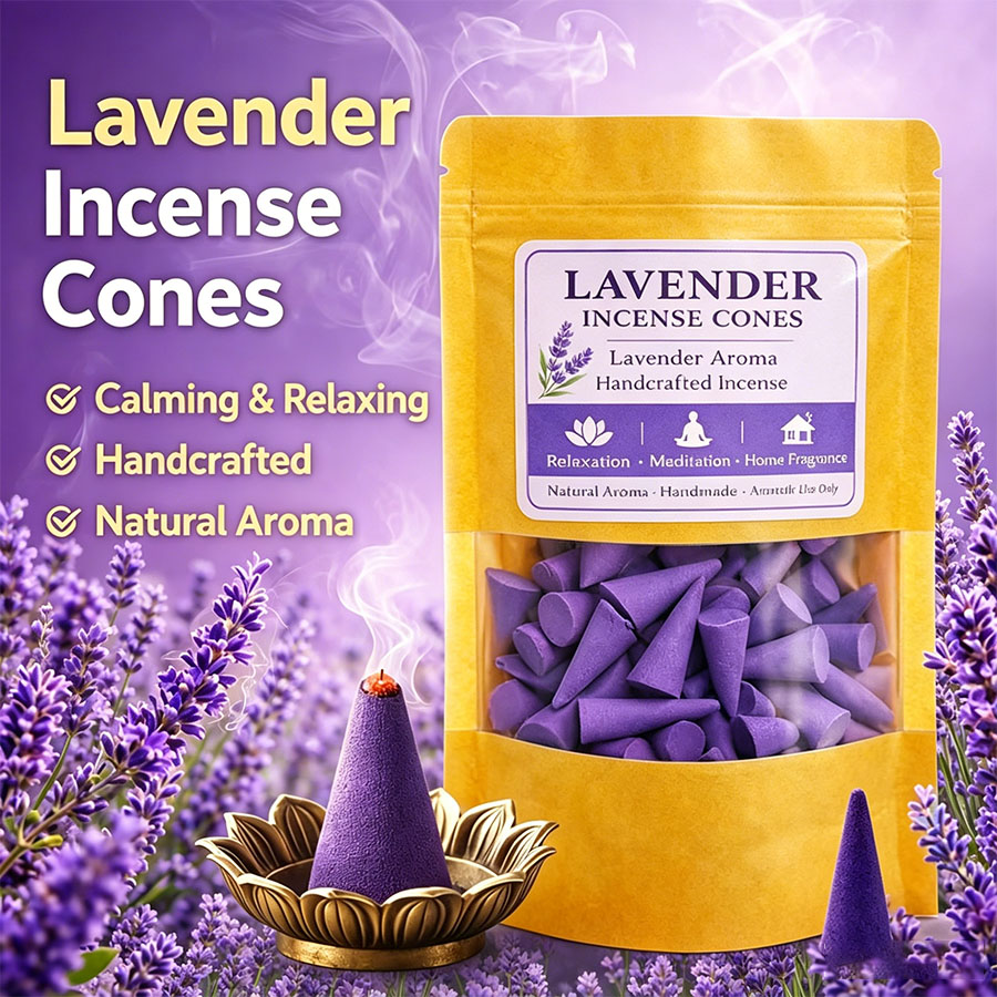 Home Fragrance Vanilla - Premium lavendel aromatherapiekegels, natuurlijk handgemaakt, lavendelgeur,