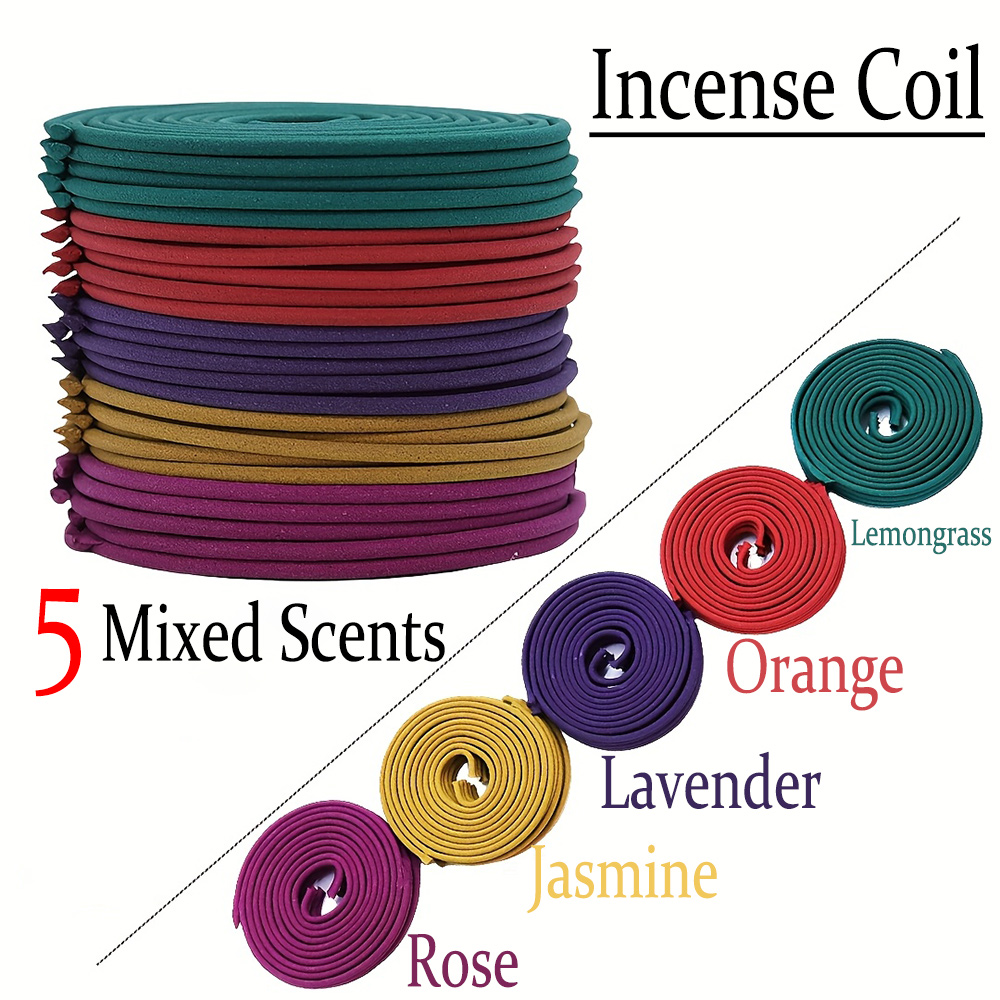 Home Fragrance Scented Candle - Hoogwaardige klassieke spiraalvormige wierookmixset, 6. Handgemaakte