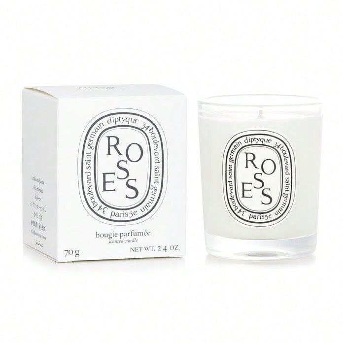 Home Fragrance Vanilla - Vanille-, lavendel- en rozenkaarsen in glazen