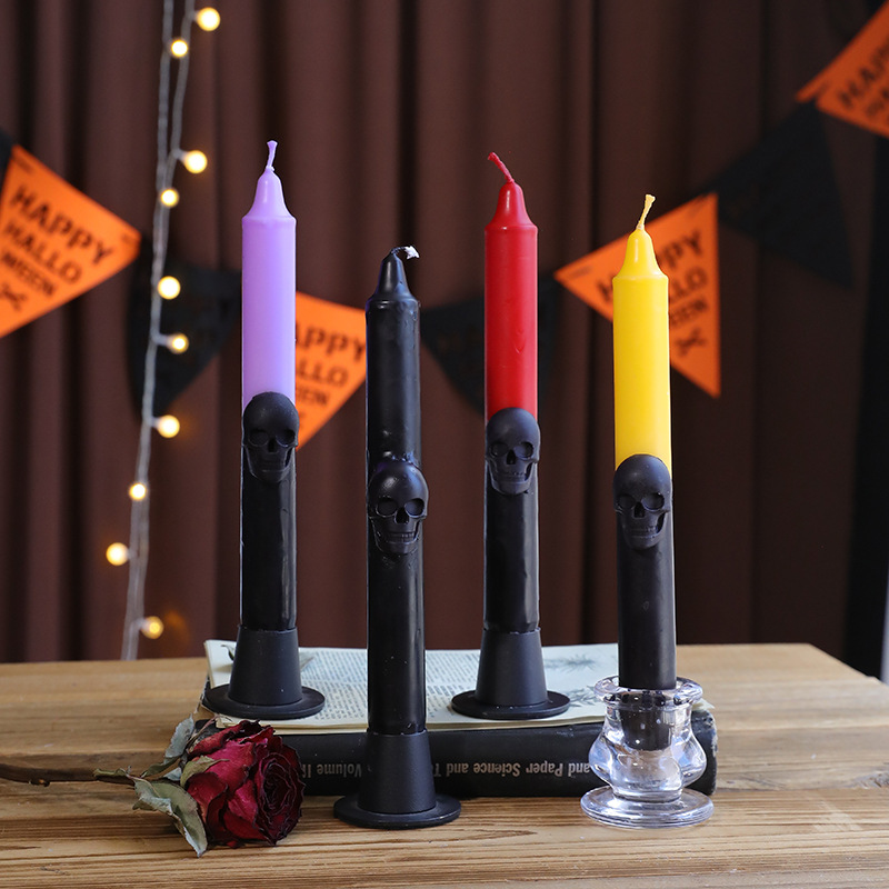 Beeswax Taper Candle - Gotische schedel conische kaarsen herfst Halloween