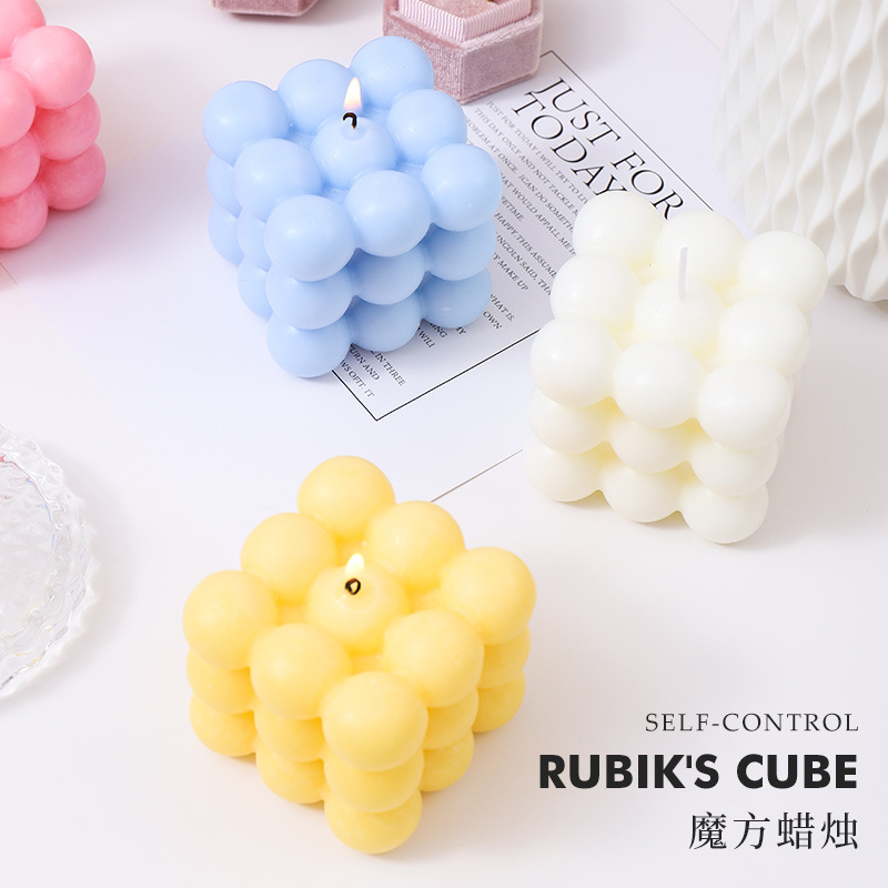 Stijlvolle kubusvormige geurka - Home Fragrance Scented Candle recensie en prijs