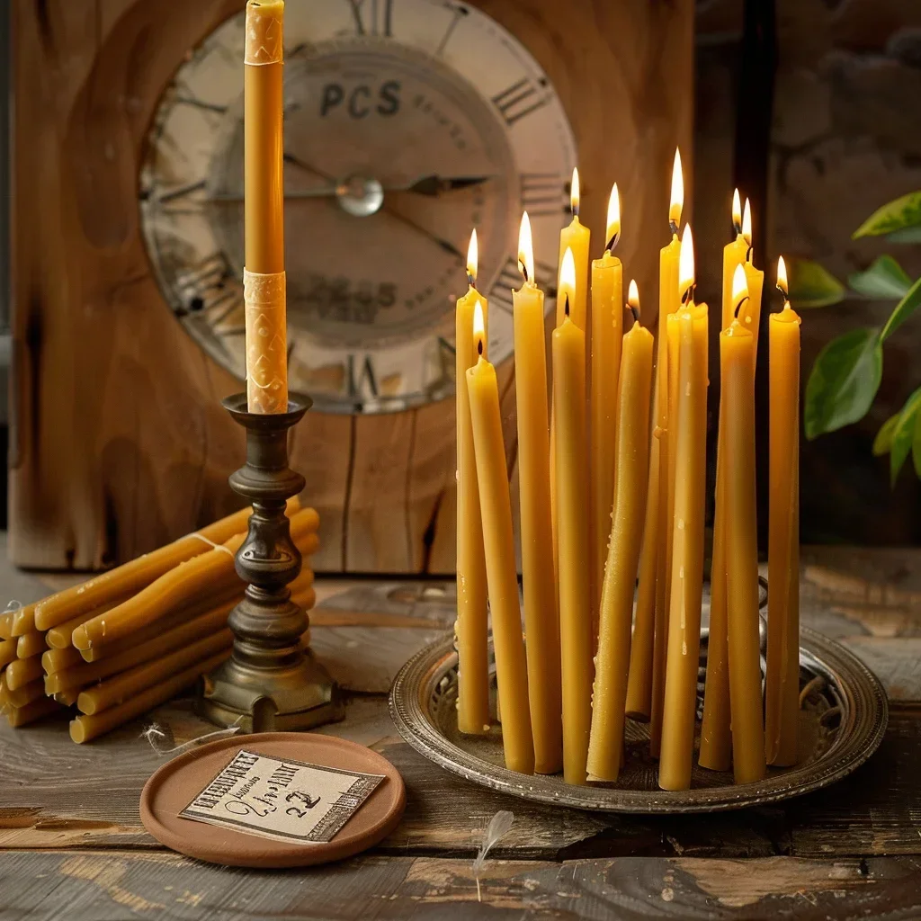 25PCS/1PACK Chanoeka Kaars Nat - Beeswax Taper Candle recensie en prijs