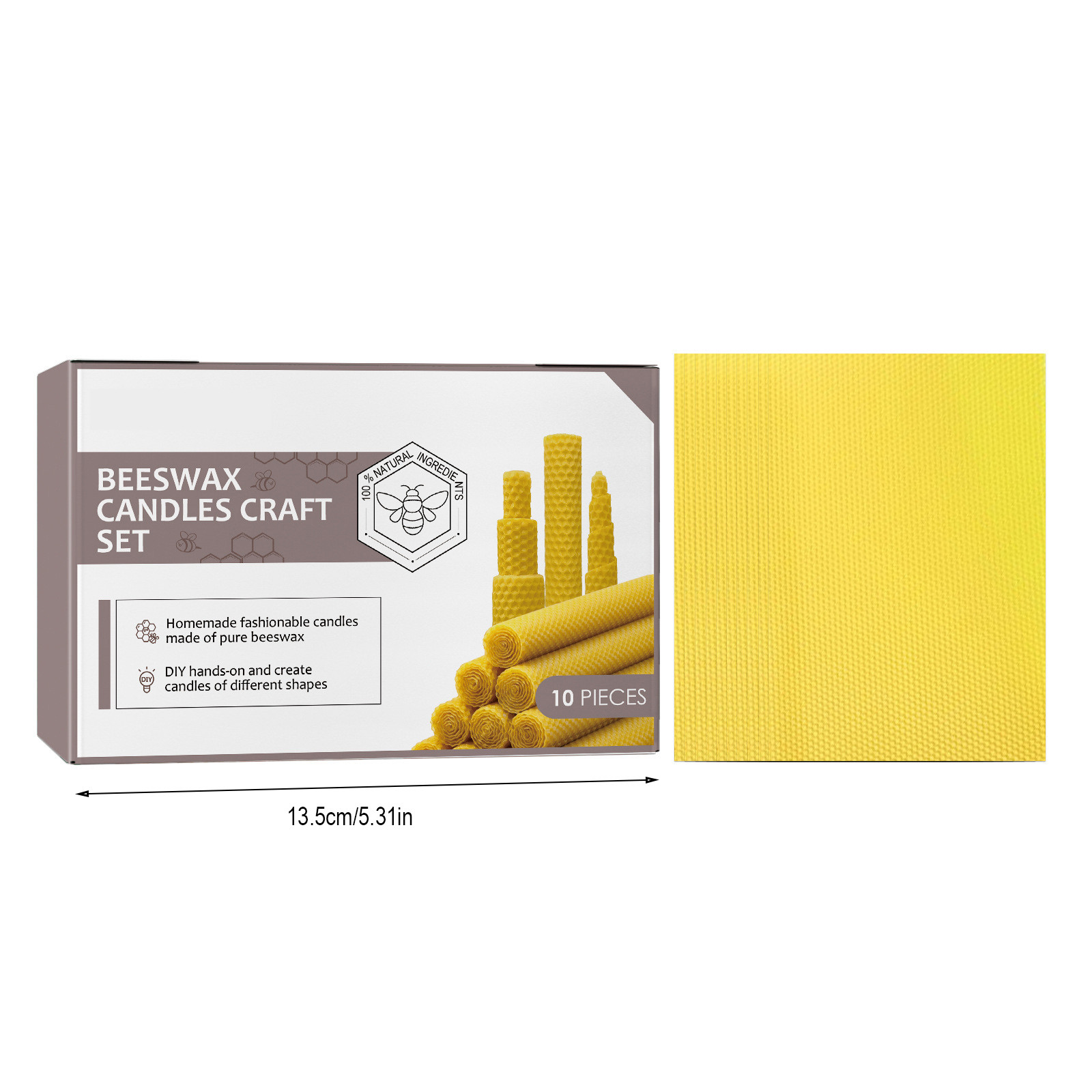 Bijenwaskerkenkaarsen met hand - Beeswax Taper Candle recensie en prijs