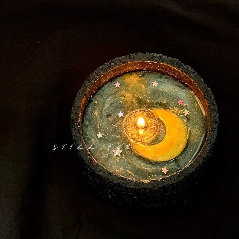 Smeltende Maan Geurende Kaars  - Beeswax Taper Candle recensie en prijs