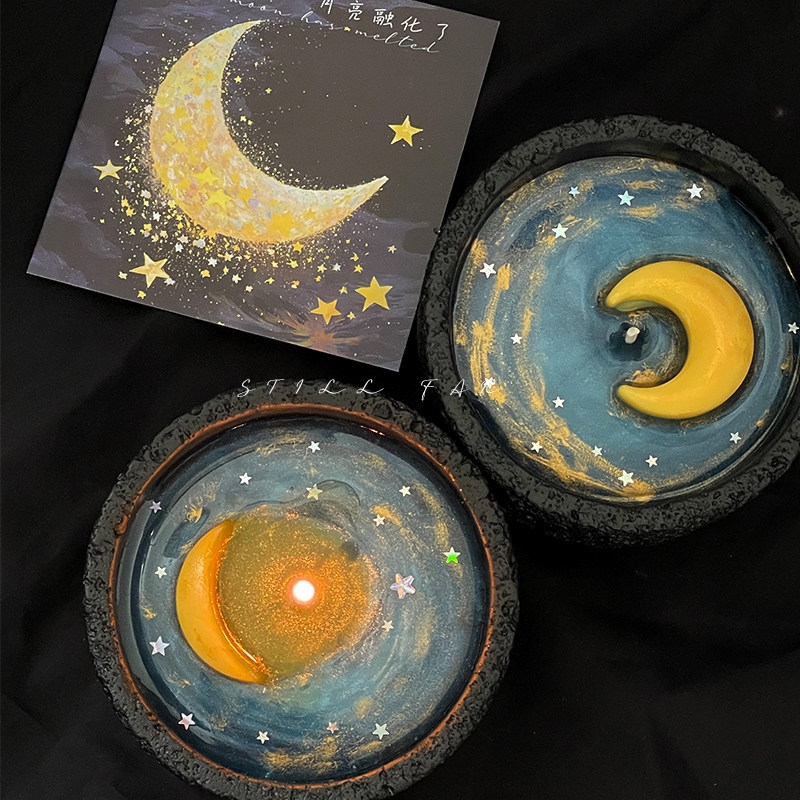 Smeltende Maan Geurende Kaars  - Beeswax Taper Candle recensie en prijs