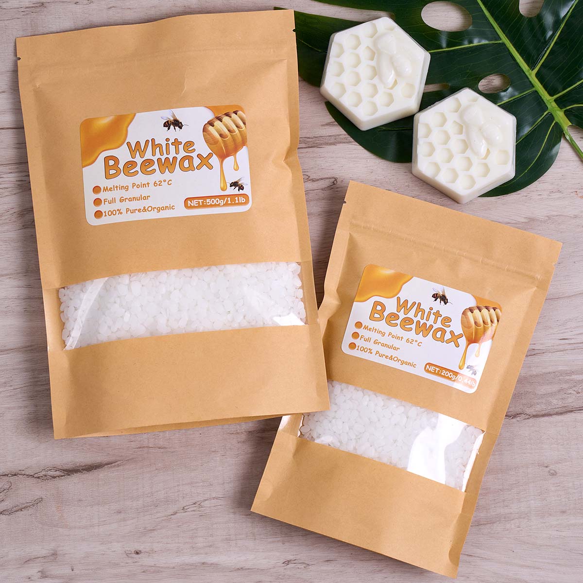 1000g Witte Bijenwas DIY Kaars - Beeswax Taper Candle recensie en prijs