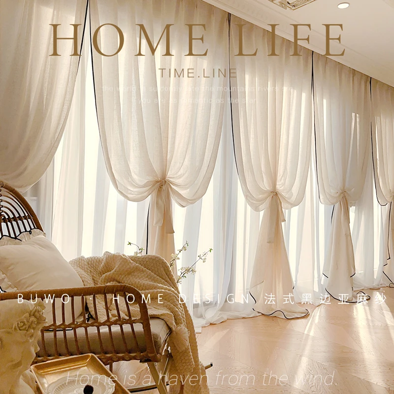 Zwarte rand linnen gaas kleine - Home Fragrance Linen recensie en prijs