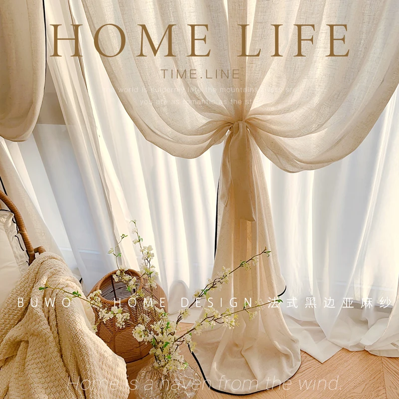 Zwarte rand linnen gaas kleine - Home Fragrance Linen recensie en prijs