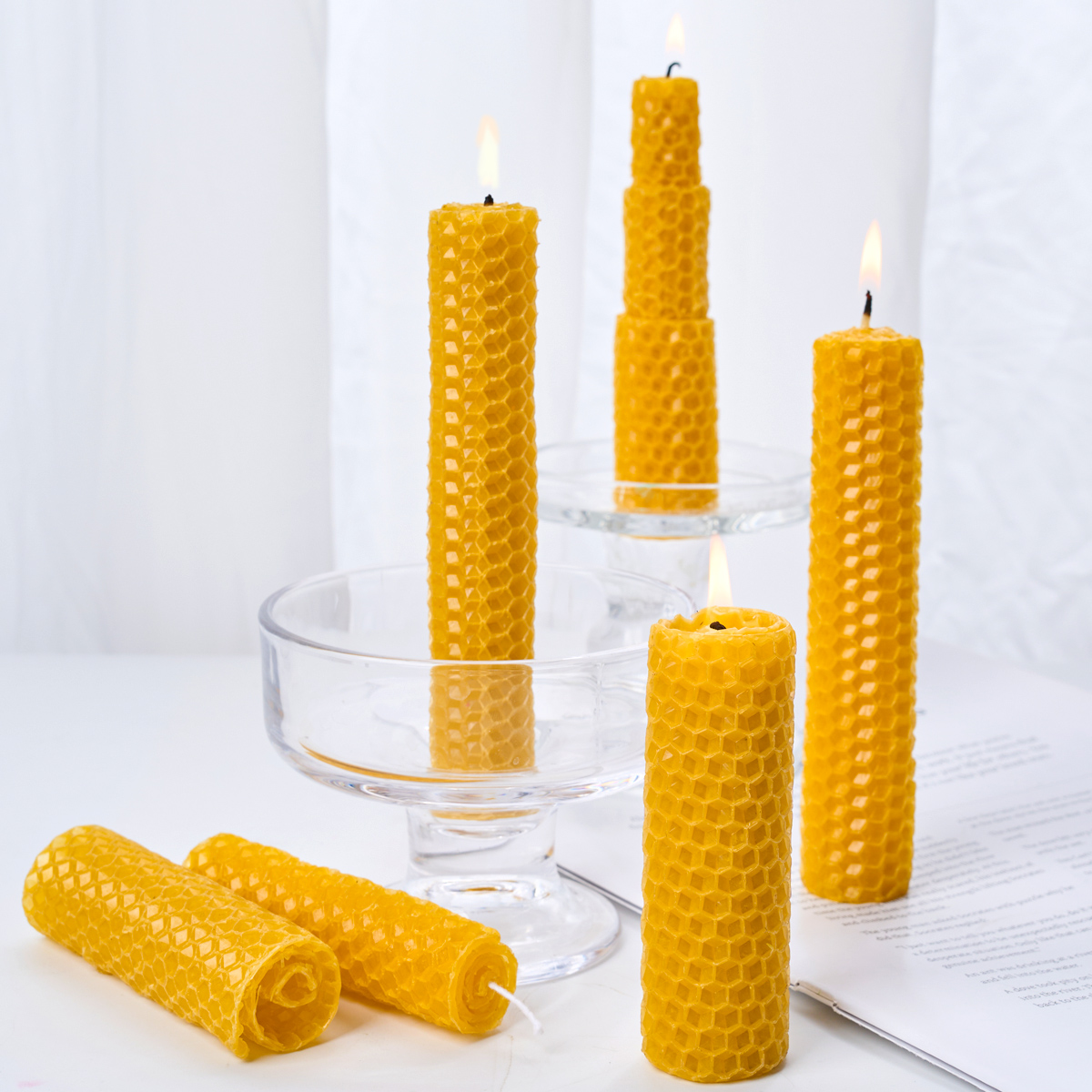 10 STKS Bijenwas Vlokken DIY K - Beeswax Taper Candle recensie en prijs